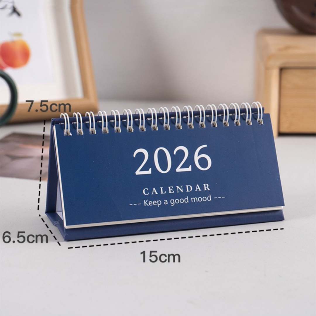 Simple Desk Calendar 2025-2026 - Office Stationery Supply List reseña y precio