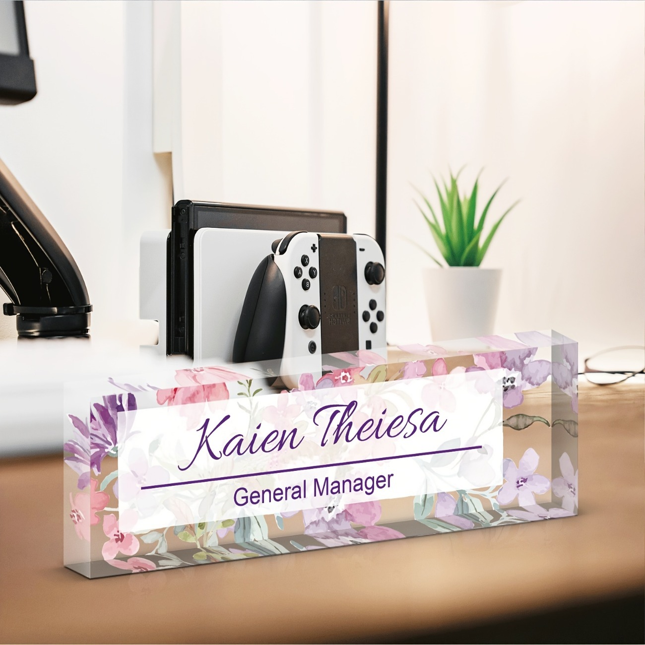 Custom Acrylic Desk Name Plate - Desk Name Plate reseña y precio