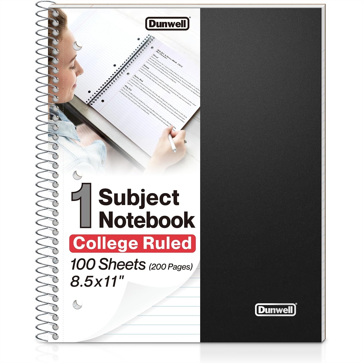 College Ruled Spiral Notebook  - Paper Punch 3 Hole reseña y precio