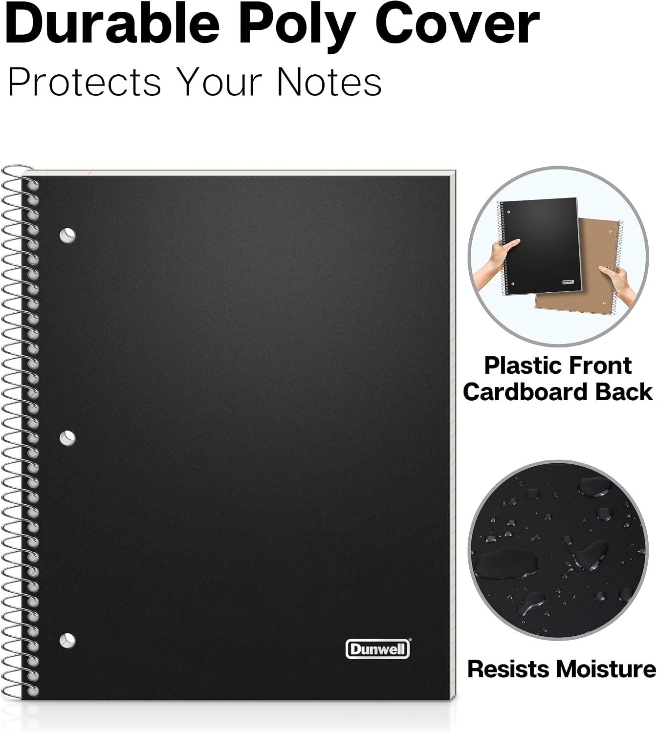 College Ruled Spiral Notebook  - Paper Punch 3 Hole reseña y precio