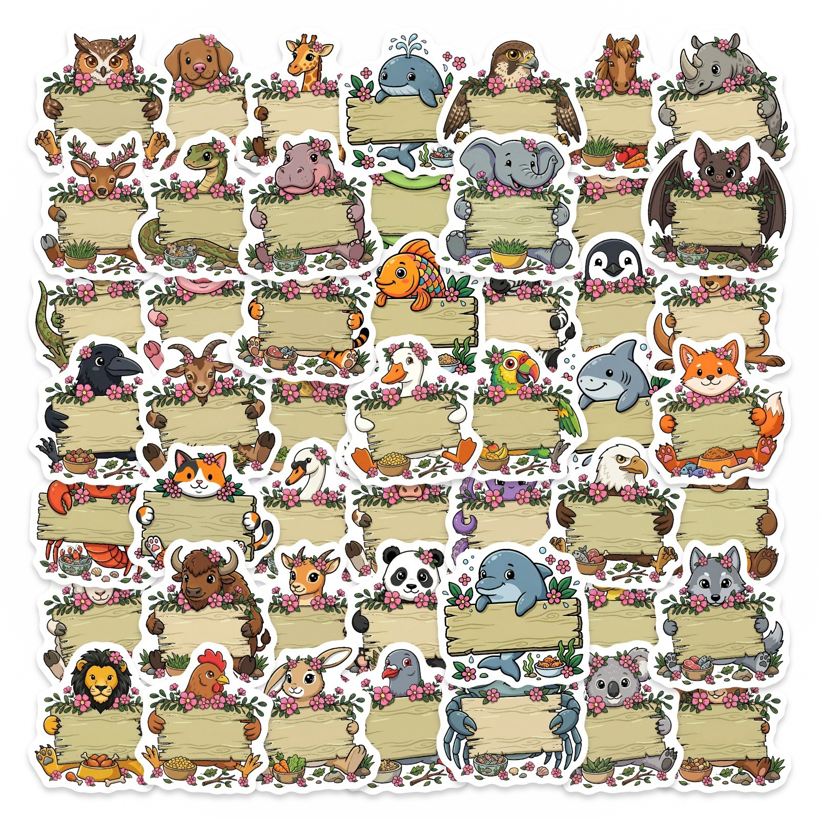 50/100Pcs HD Watercolor Forest - Paper Deal Stationery & Office Supply reseña y precio
