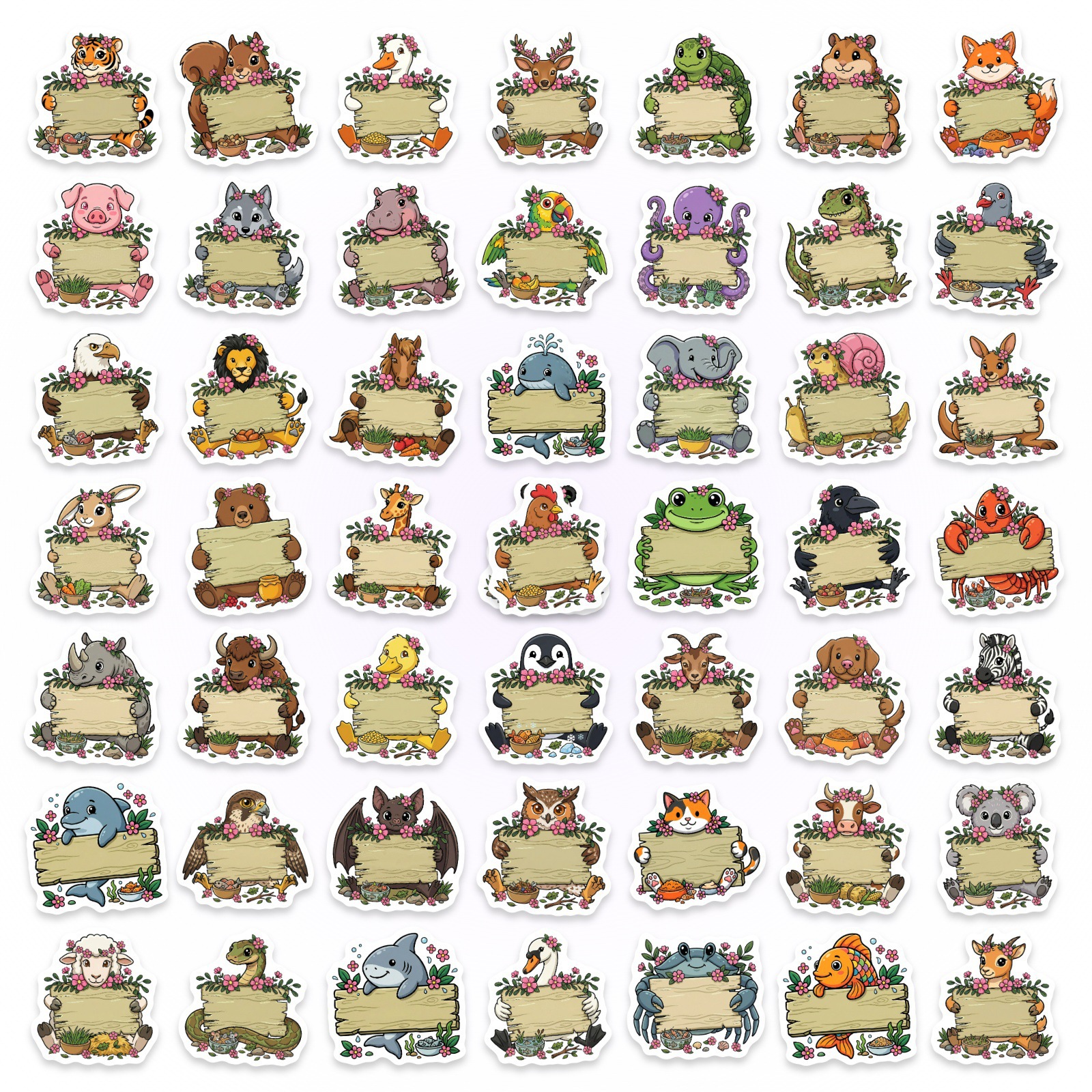 50/100Pcs HD Watercolor Forest - Paper Deal Stationery & Office Supply reseña y precio