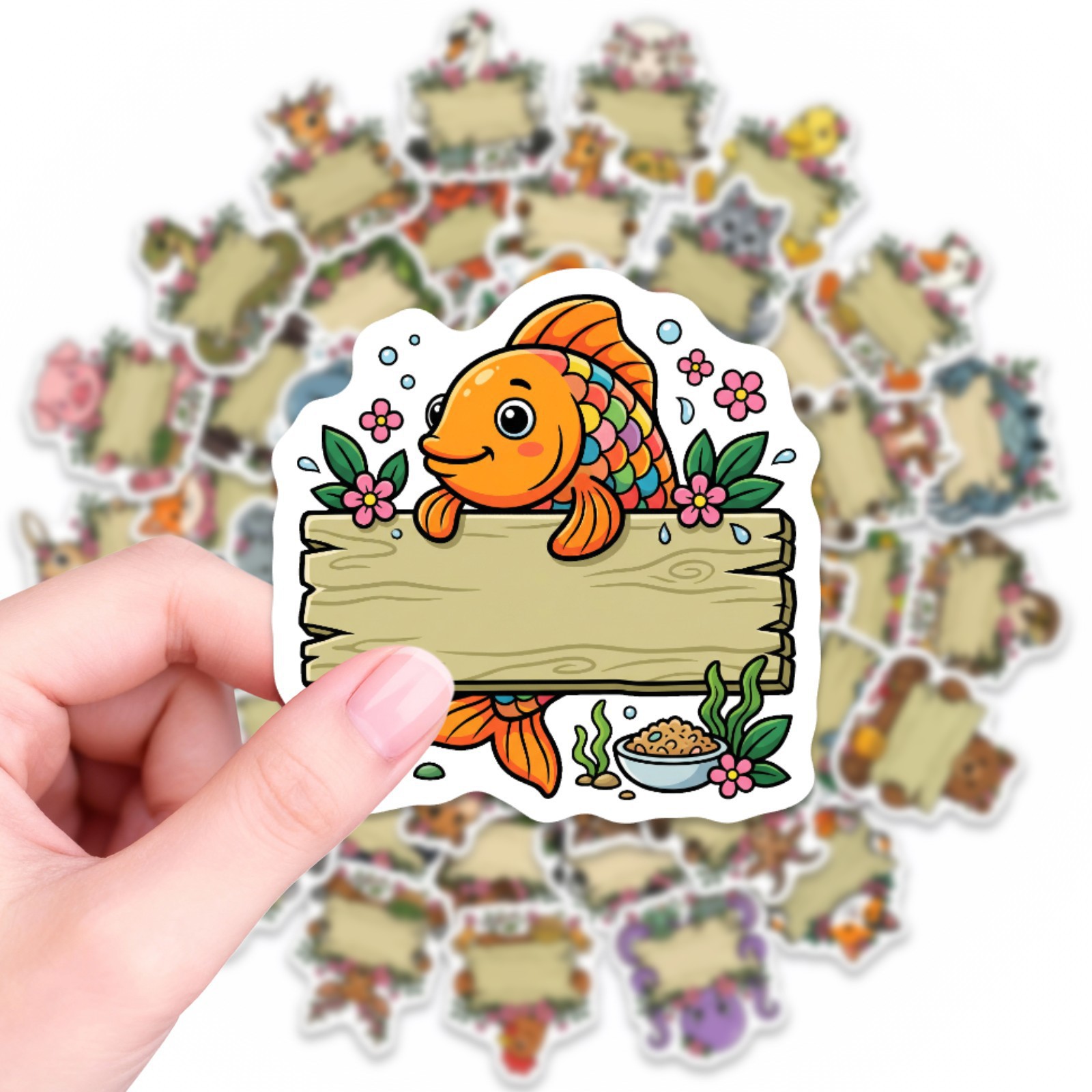 50/100Pcs HD Watercolor Forest - Paper Deal Stationery & Office Supply reseña y precio