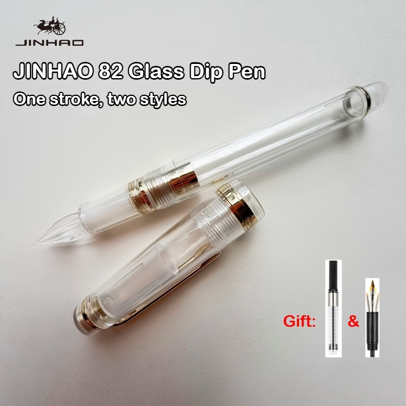JINHAO 82 Glass Dip Pens One S - Fountain Pen Ink reseña y precio