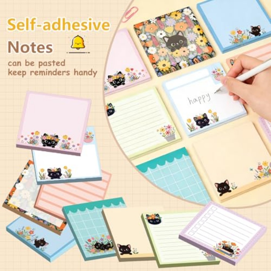 9pcs 540 Sheets Cute Sticky No - Memo Pad Sticky reseña y precio