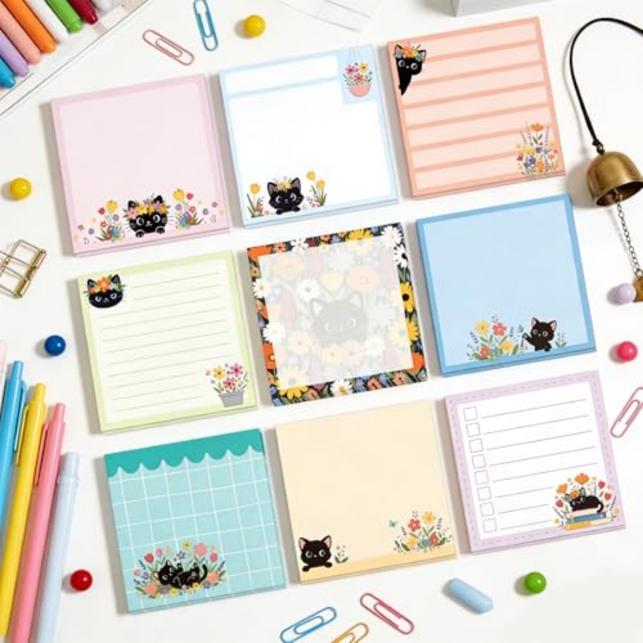 9pcs 540 Sheets Cute Sticky No - Memo Pad Sticky reseña y precio