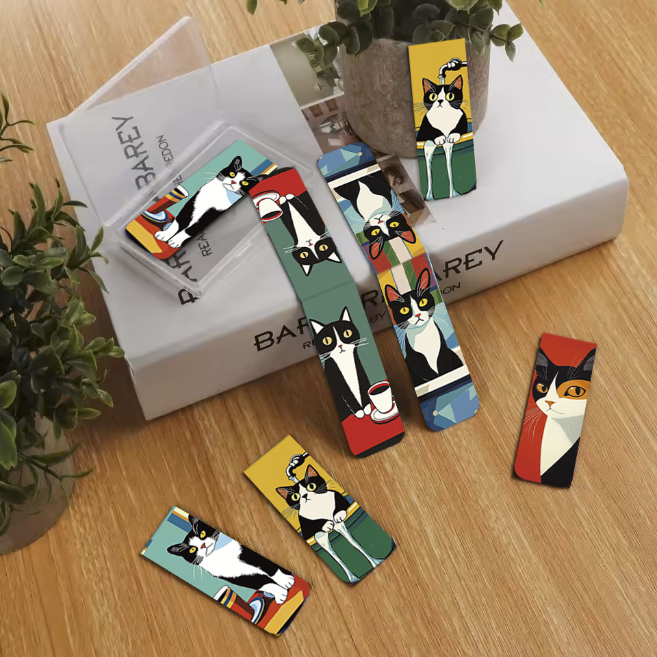 5Pcs/Set Cute Cat Magnetic Boo - Bookmark Magnetic Clip reseña y precio