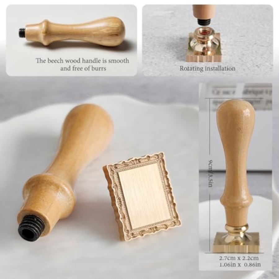 Frame Wax Seal Stamp, 3D Embos - Wax Seal Stamp Kit reseña y precio