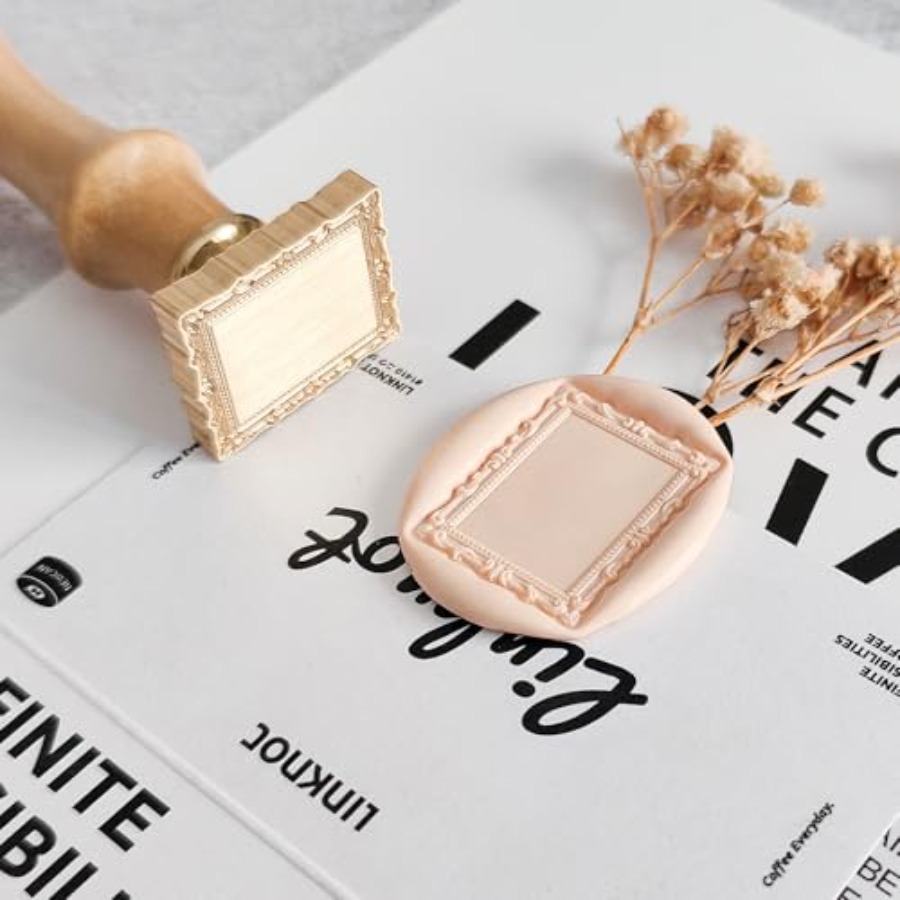 Frame Wax Seal Stamp, 3D Embos - Wax Seal Stamp Kit reseña y precio