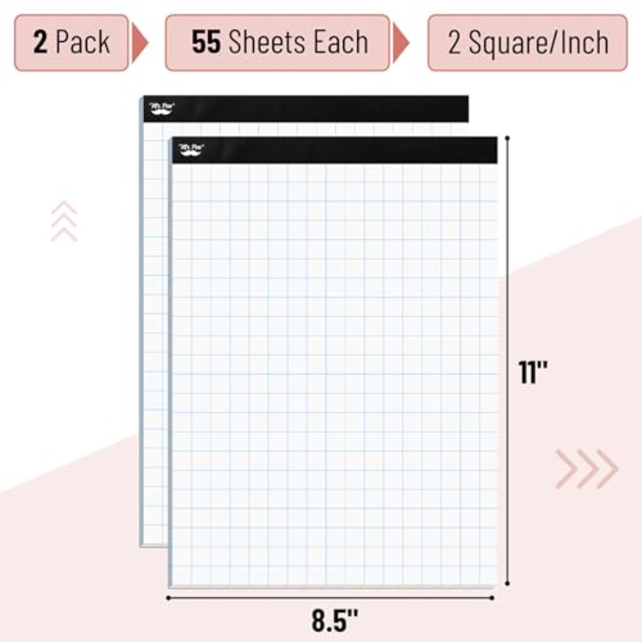 Mr. Pen- Graph Paper pads 8.5  - Graph Paper Pad reseña y precio