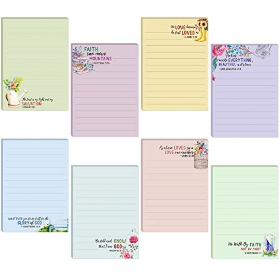 8 Pack Bible Sticky Notes 240  - Memo Pad Sticky reseña y precio