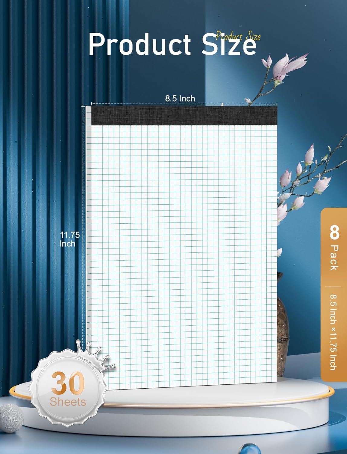 Graph Paper Pads 8.5 x 11, 8 P - Graph Paper Pad reseña y precio