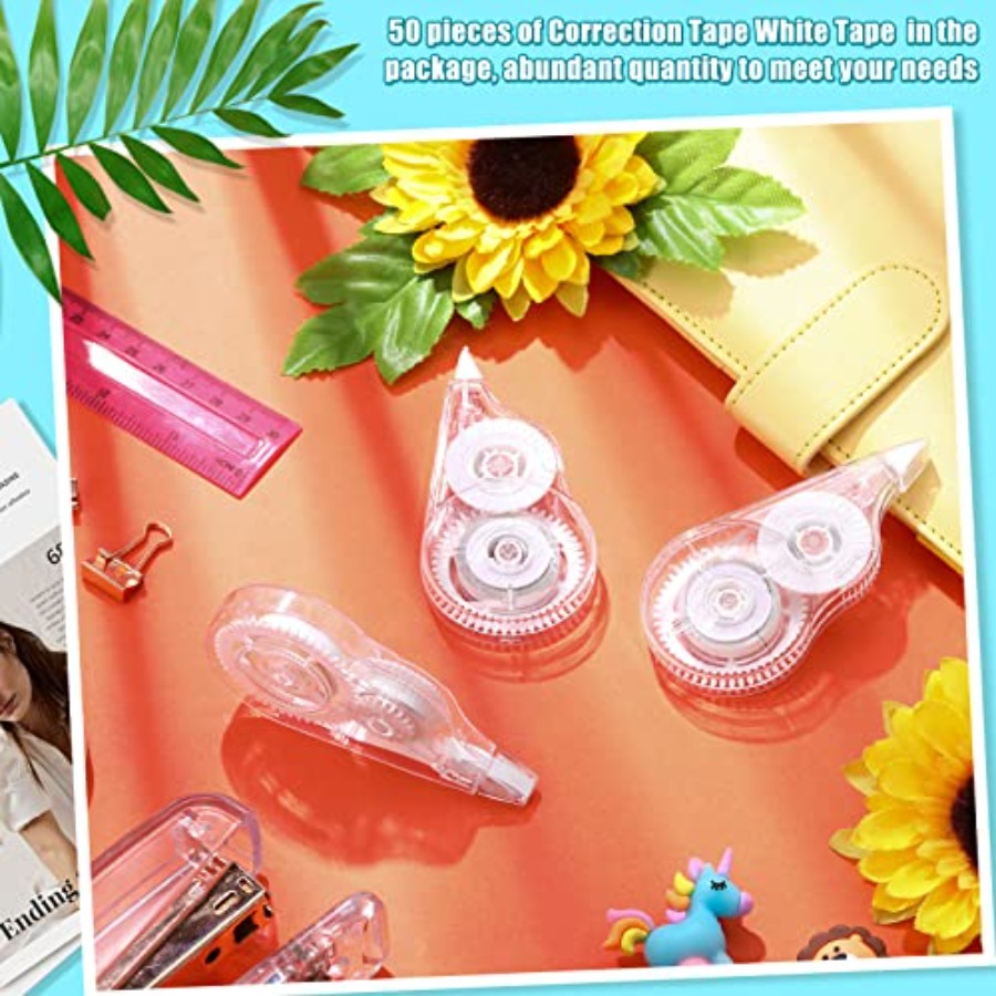 50 Count Clear Correction Tape - Correction Tape Roller reseña y precio