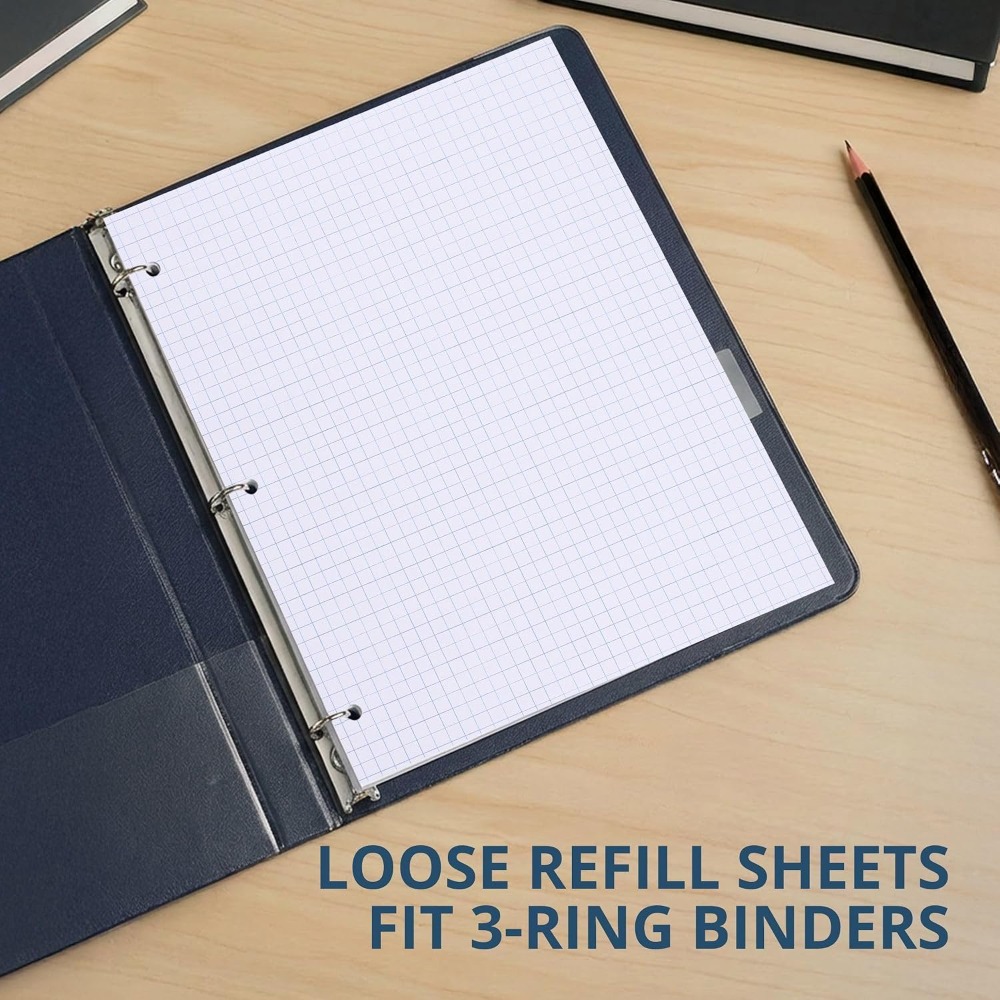 11x8.5 Graph Paper, 4x4 Grid,  - Paper Punch 3 Hole reseña y precio