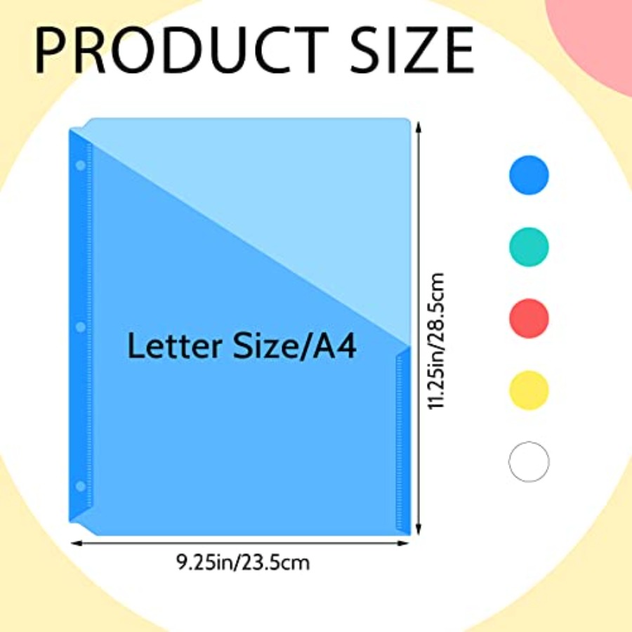5 Pack Binder Pockets 3 Hole P - Paper Punch 3 Hole reseña y precio