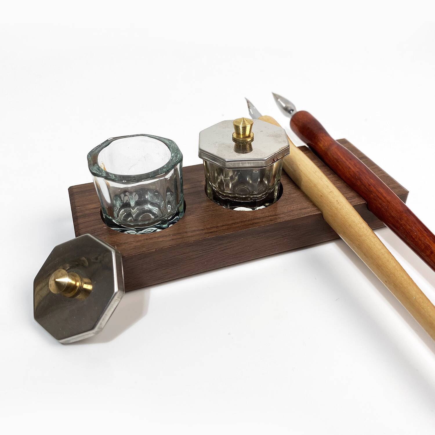 Ink Base Pen Rest Wooden Stand - Calligraphy Ink Bottle reseña y precio