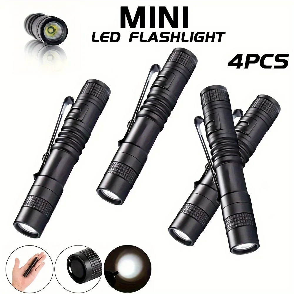1-4PCS Mini Portable LED Pen L - Stationery Supply reseña y precio