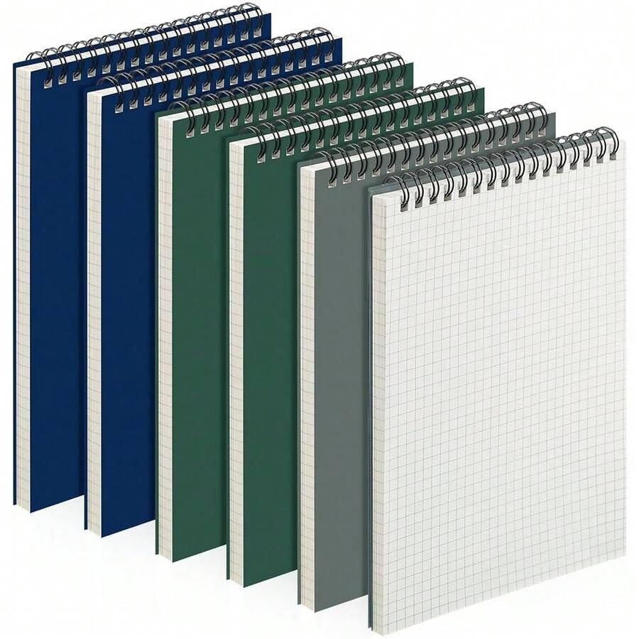 6 Pack Graph Paper Spiral Note - Graph Paper Pad reseña y precio