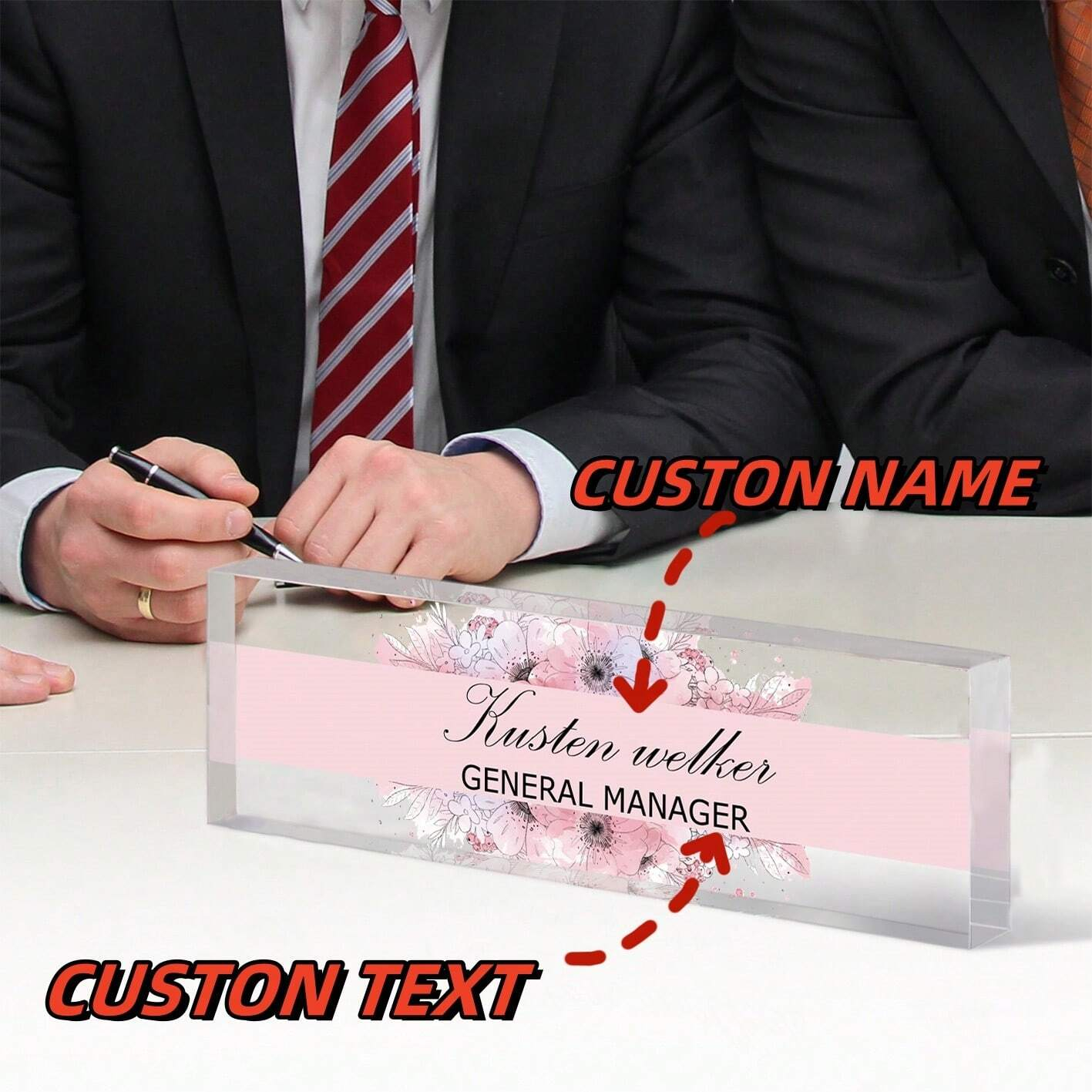 20*6CM Personalized Acrylic De - Desk Name Plate reseña y precio