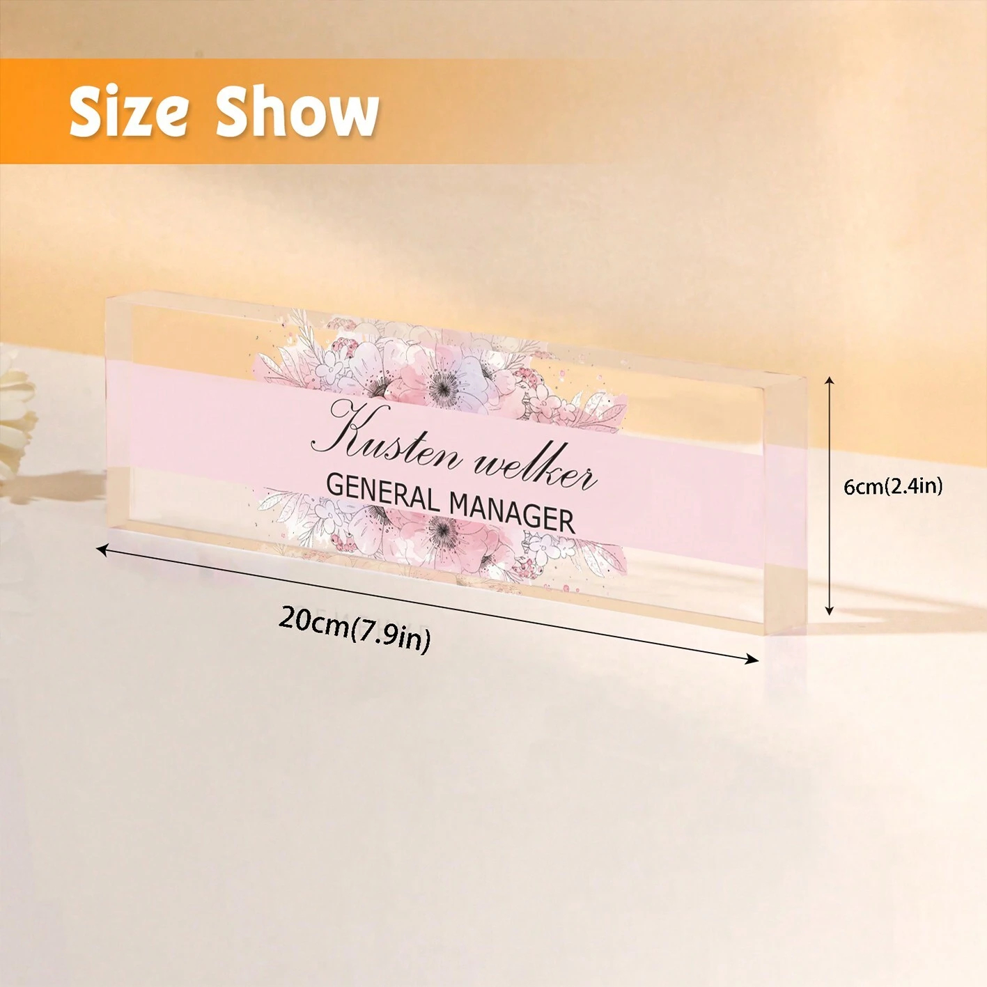20*6CM Personalized Acrylic De - Desk Name Plate reseña y precio
