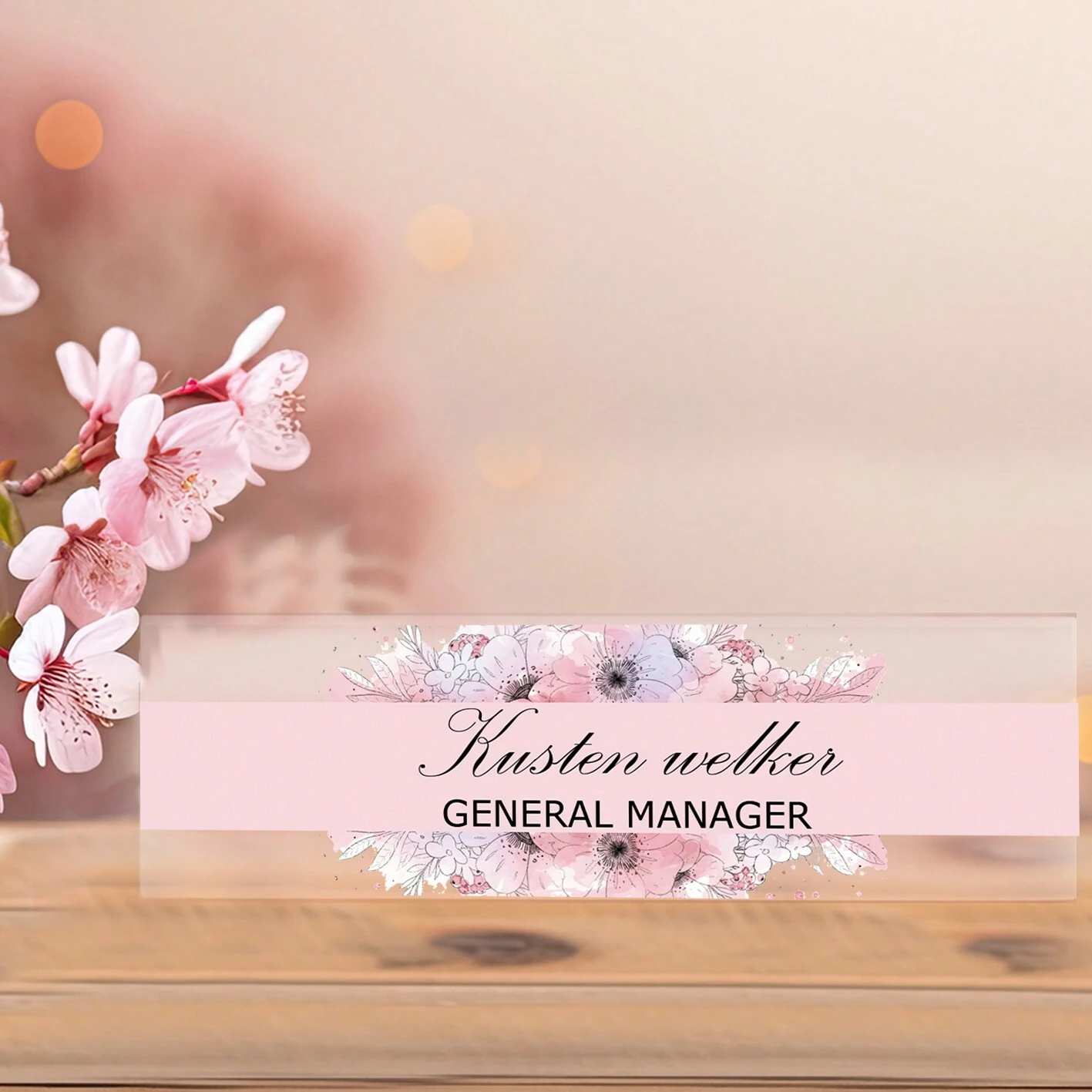 20*6CM Personalized Acrylic De - Desk Name Plate reseña y precio