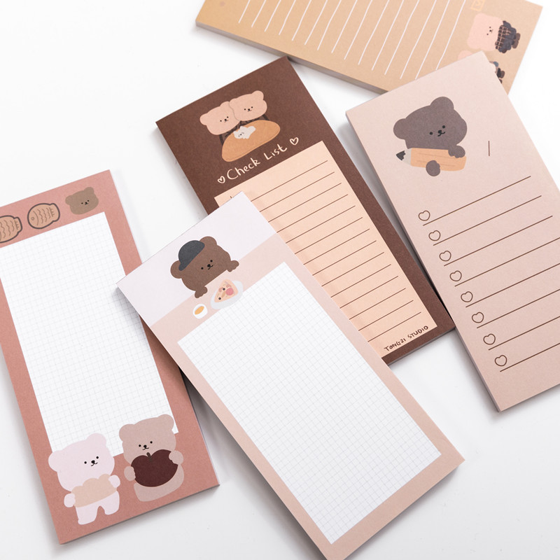 Kawaii Cute Korean Cookie Bear - Office Stationery Supply List reseña y precio