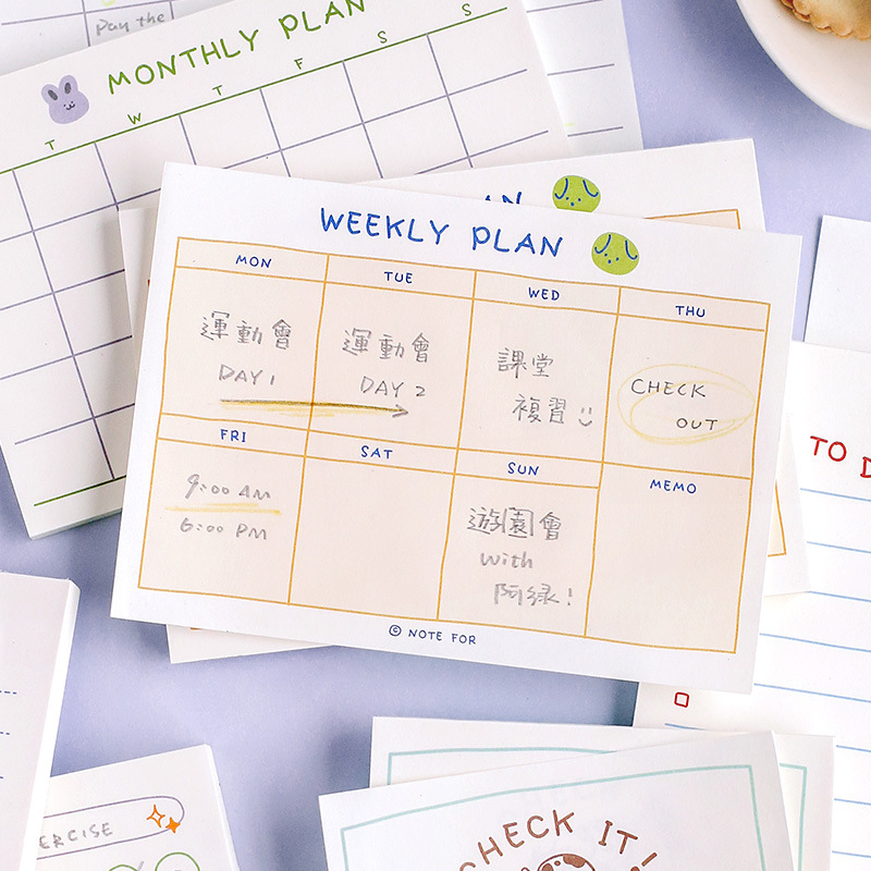 100sheets/50sheets Cute Plan S - Office Stationery Supply List reseña y precio