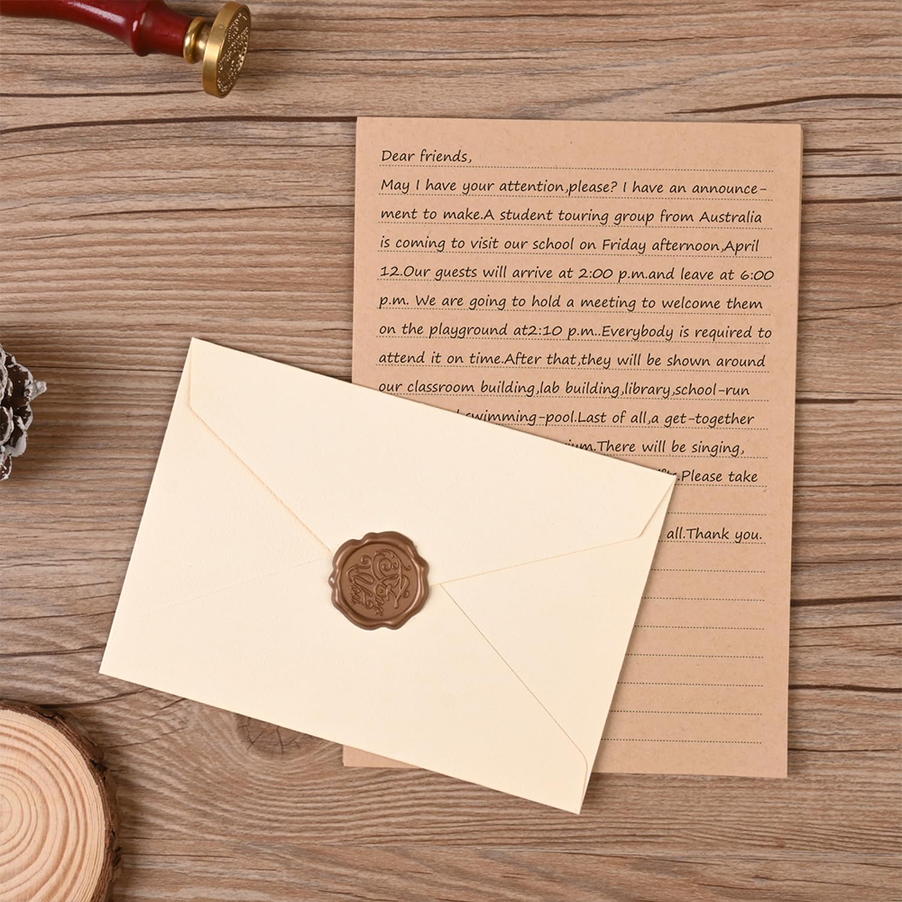 Stationery Set with Envelopes  - Wax Seal Stamp Kit reseña y precio