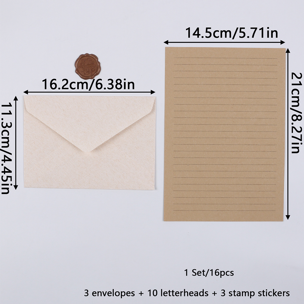 Stationery Set with Envelopes  - Wax Seal Stamp Kit reseña y precio