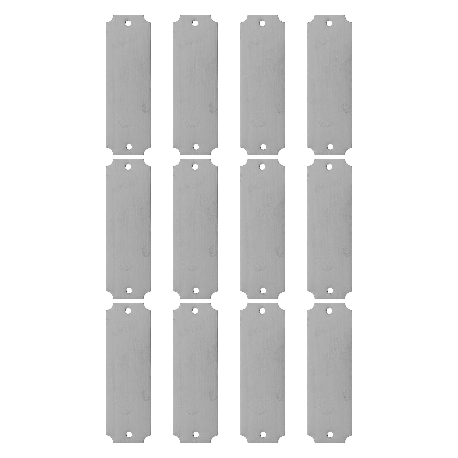 12Pcs Stainless Steel Blank Na - Desk Name Plate reseña y precio