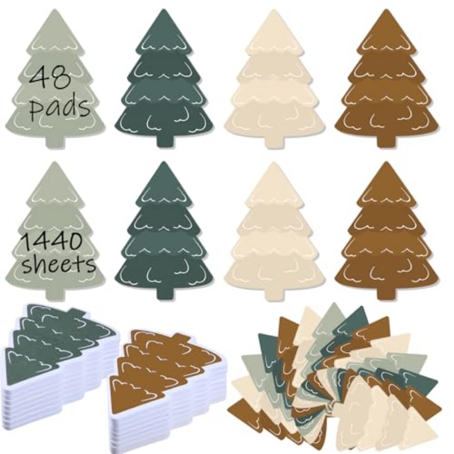 48 Pads 1440 Sheets Christmas  - Memo Pad Sticky reseña y precio