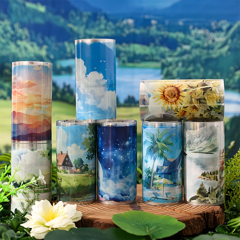 4Roll Landscape Pattern Decora - Memo Pad Sticky reseña y precio