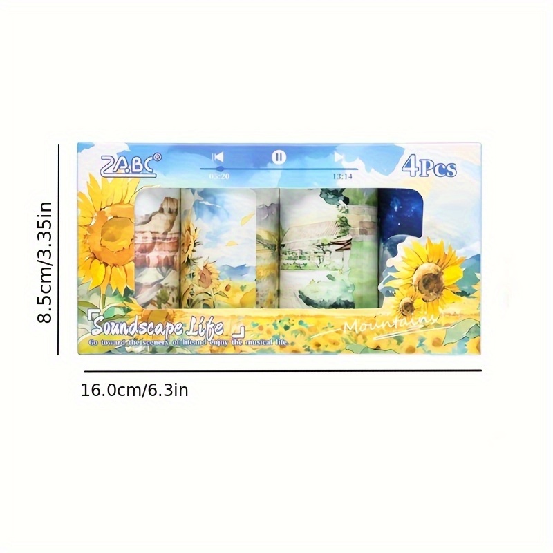 4Roll Landscape Pattern Decora - Memo Pad Sticky reseña y precio