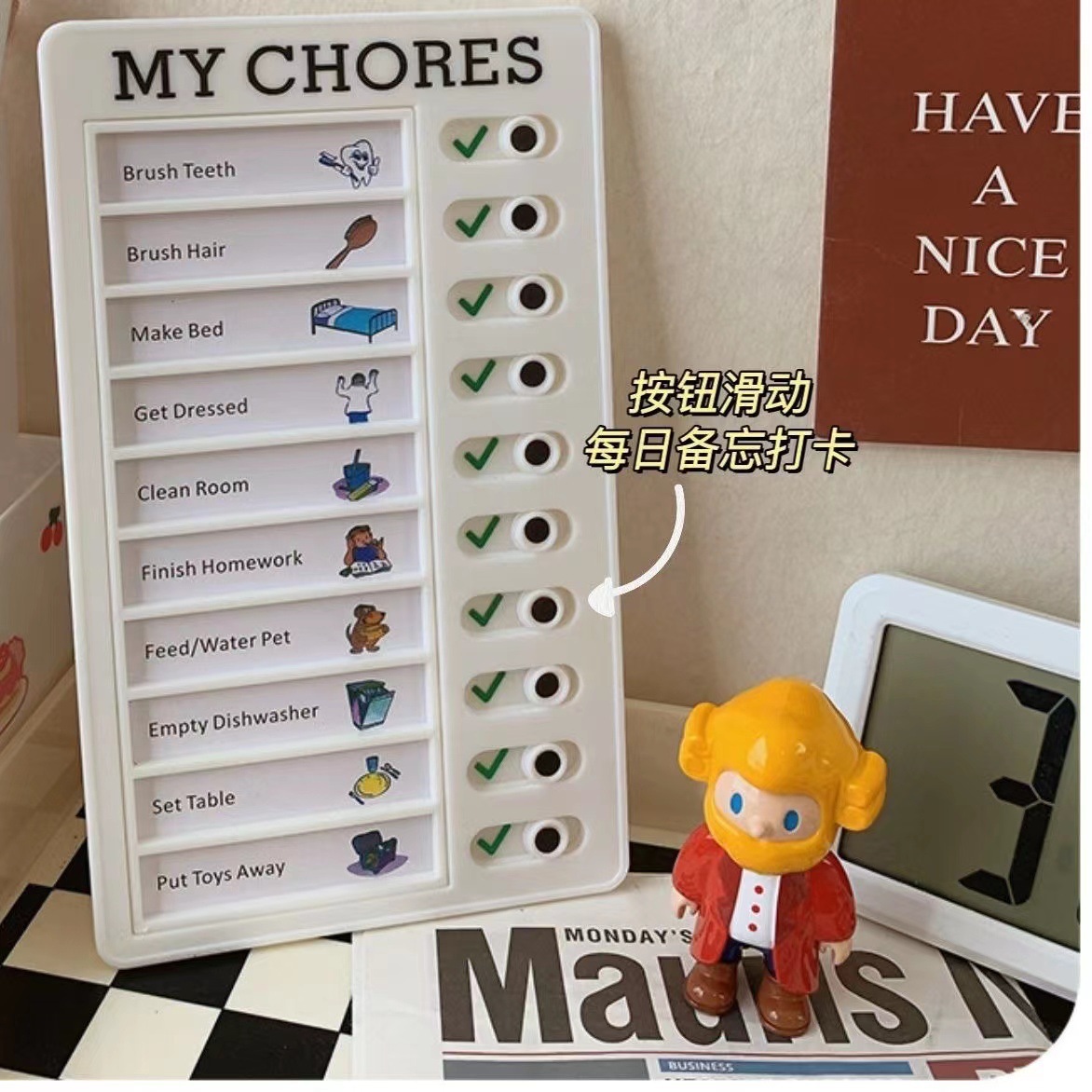 Ins Self Discipline Check List - Office Stationery Supply List reseña y precio