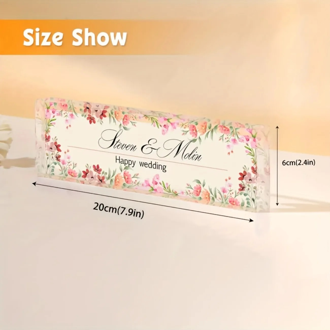 Customizable 2D Acrylic Desk N - Desk Name Plate reseña y precio