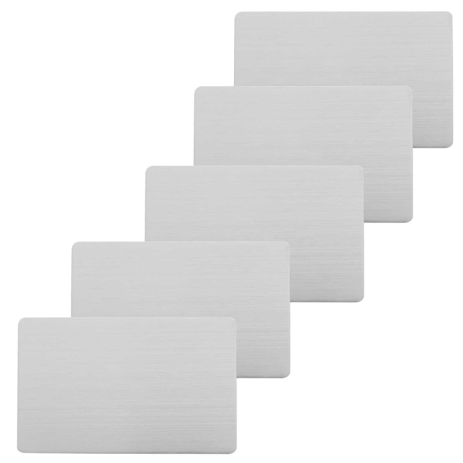 5Pcs Stainless Steel Blank Nam - Desk Name Plate reseña y precio
