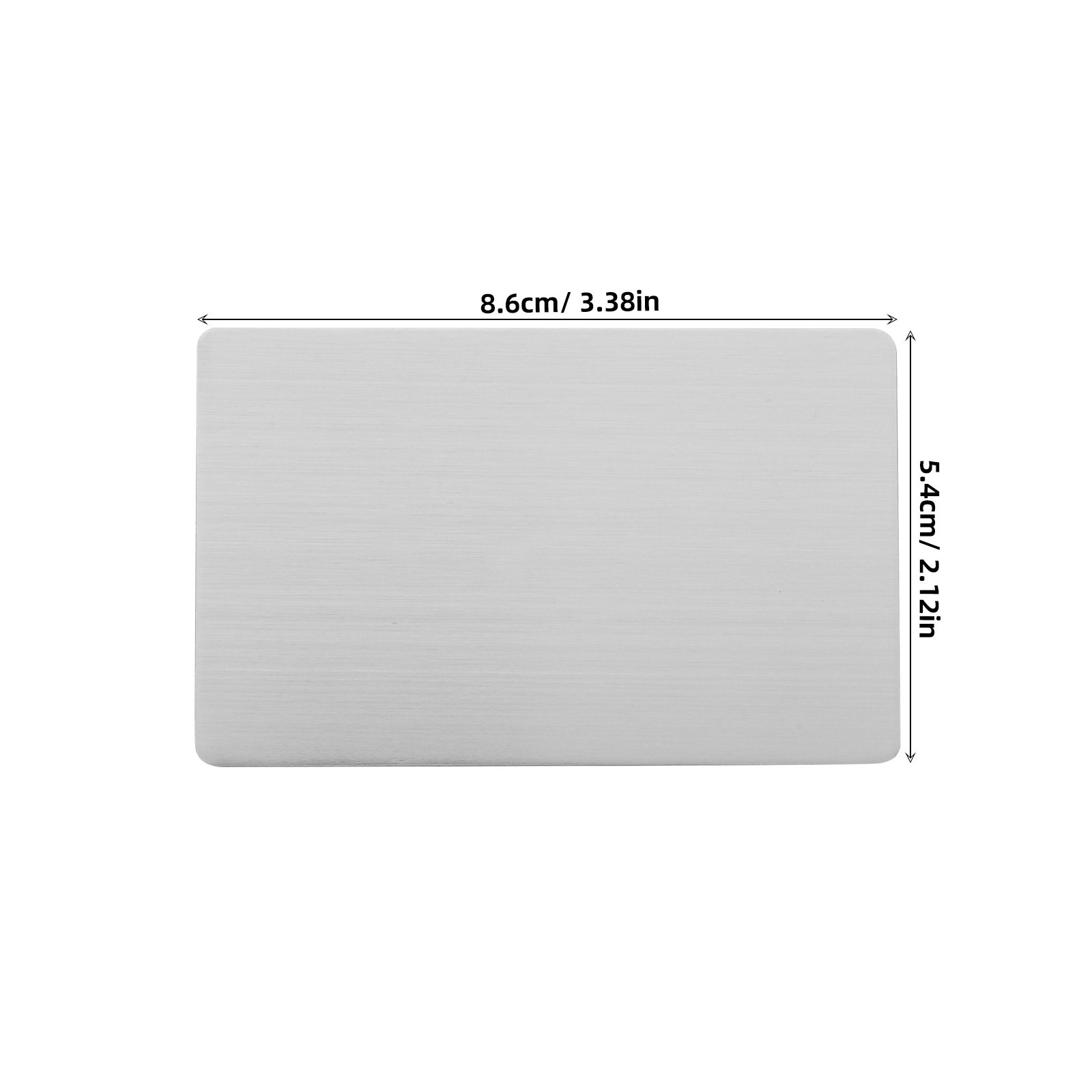 5Pcs Stainless Steel Blank Nam - Desk Name Plate reseña y precio