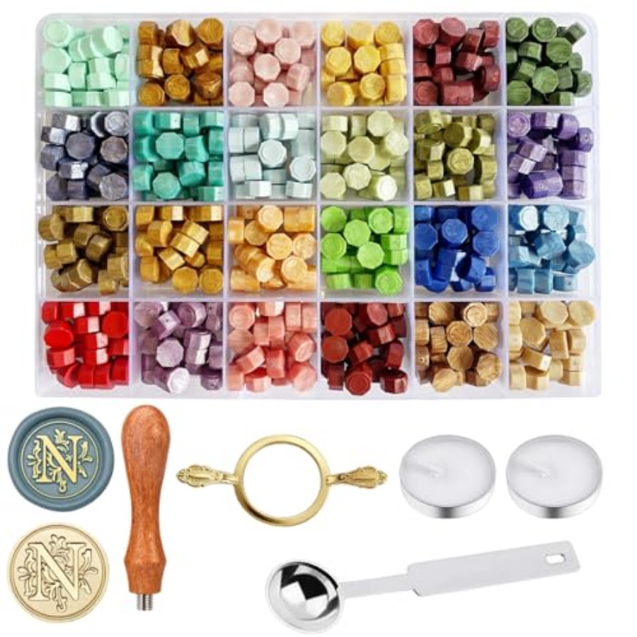Wax Seal Stamp Kit - Sealing W - Wax Seal Stamp Kit reseña y precio