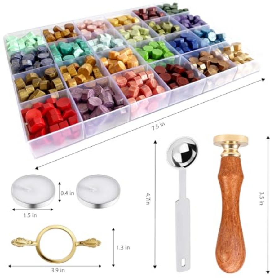 Wax Seal Stamp Kit - Sealing W - Wax Seal Stamp Kit reseña y precio