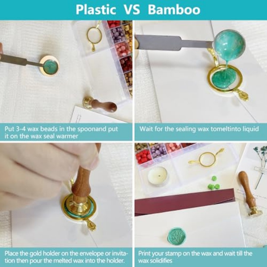 Wax Seal Stamp Kit - Sealing W - Wax Seal Stamp Kit reseña y precio
