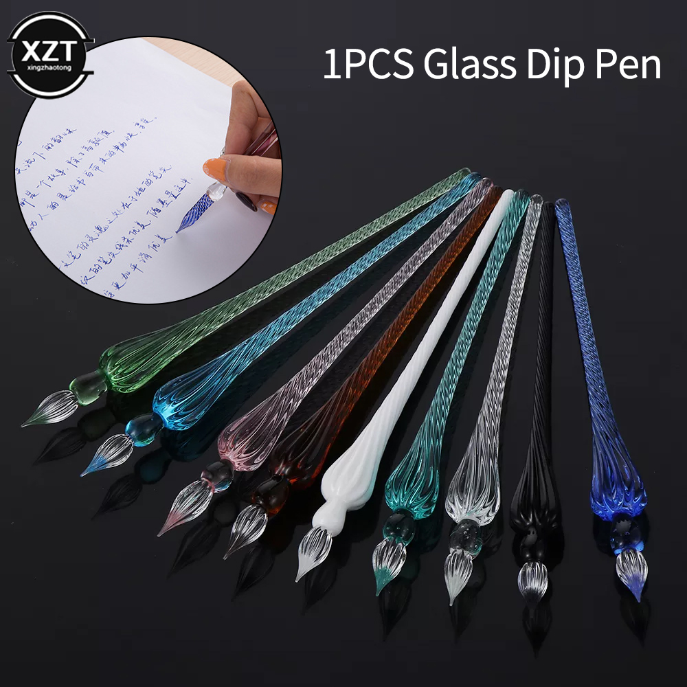 1Pcs new Vintage Glass Dip Dip - Fountain Pen Ink reseña y precio
